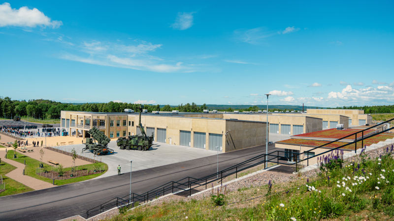 Översiktbild över området där den nya hallen ligger